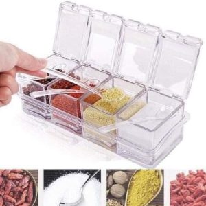 4 in 1 Transparent Seasoning Box Set