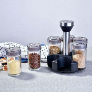 6 PCS Revolving Spice Rack