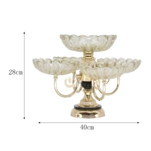 Rotating Crystal Fruit Serving Tray