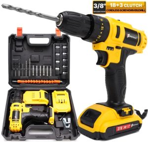 Amazon Basics Brushless Power Drill Set